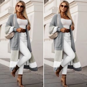 Chunky Knit Duster Sweater